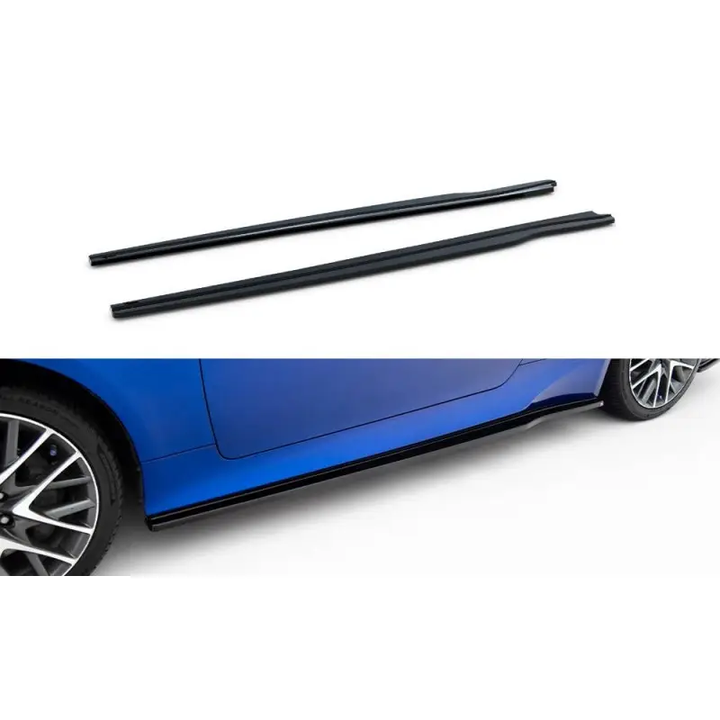 Paiement Sécurisé SET DES DIFFUSEUR DES BAS DE CAISSE LEXUS RC - MAXTON DESIGN - FINITION NOIR BRILLANT