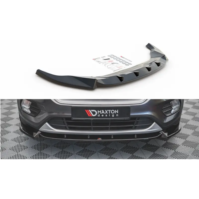 Satisfait Ou Remboursé LAME DU PARE-CHOCS AVANT FORD ESCAPE MK3 - MAXTON DESIGN - FINITION NOIR BRILLANT