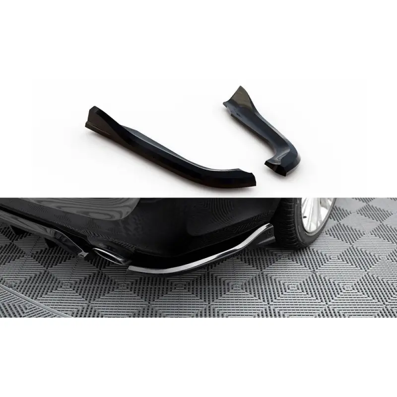Nouvel Arrivage LAMES DE PARE-CHOCS ARRIERE LATERALES CHRYSLER 300 MK2 - MAXTONDESIGN - FINITION NOIR BRILLANT