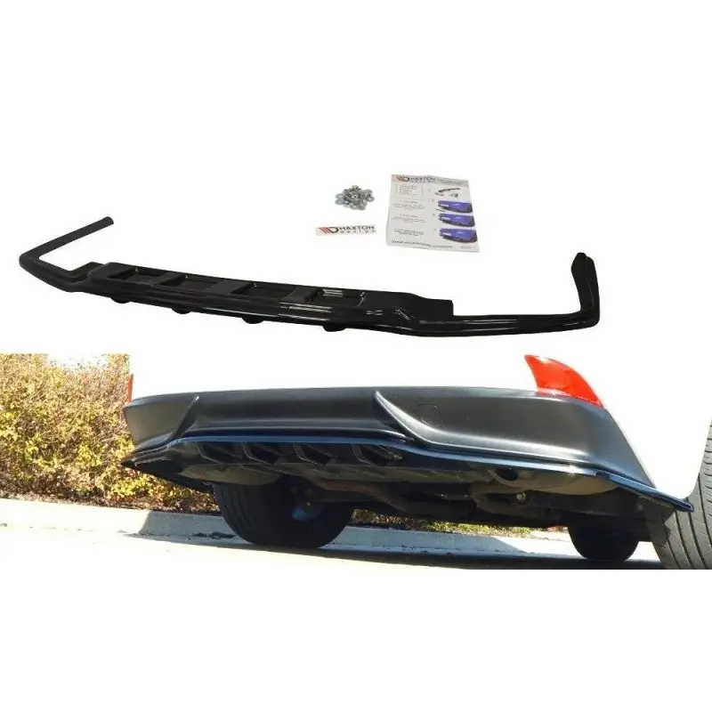 Achat Immédiat CENTRAL ARRIÈRE SPLITTER LEXUS IS MK3 H (AVEC UNE BARRE VERTICALE) - MAXTON DESIGN - FINITION NOIR BRILLANT
