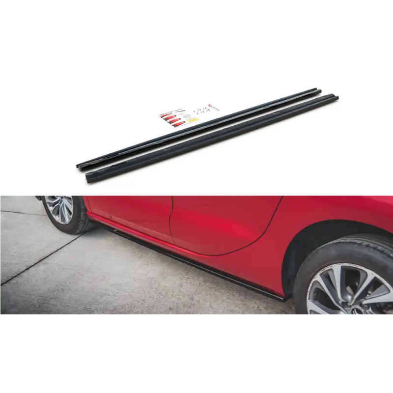 Top Vente RAJOUTS DES BAS DE CAISSE CITROEN DS4 - MAXTON DESIGN - FINITION NOIR BRILLANT