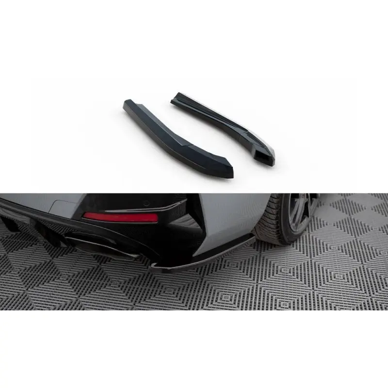 LAMES DE PARE-CHOCS ARRIERE LATERALES V.1 BMW M440I GRAN COUPE G26 - MAXTONDESIGN - FINITION NOIR BRILLANT Achat Immédiat