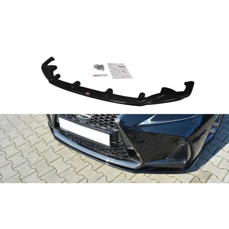 Offre Exclusive LAME DU PARE-CHOCS AVANT V.1 LEXUS IS MK3 FACELIFT F-SPORT - MAXTON DESIGN - FINITION NOIR BRILLANT
