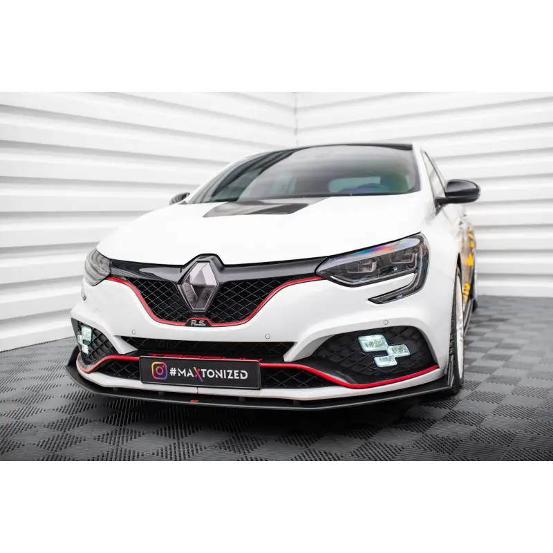 STREET PRO LAME DU PARE-CHOCS AVANT RENAULT MEGANE RS MK4 - MAXTONDESIGN - FINITION NOIR Petit Prix