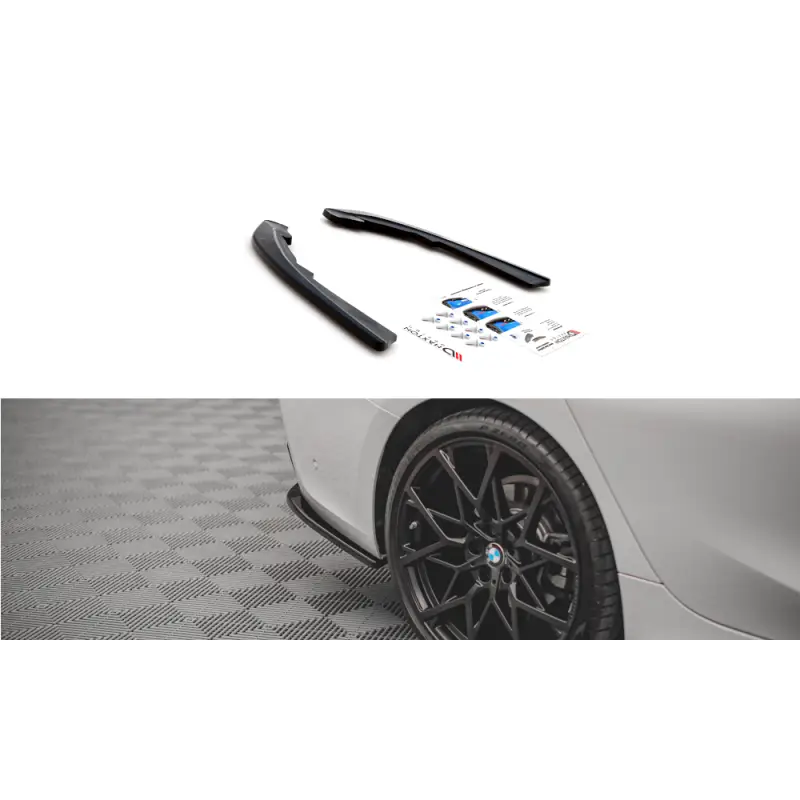 Meilleur Choix LAMES DE PARE-CHOCS ARRIÈRE LATÉRALES BMW 3 G20 / G21 - MAXTON DESIGN - FINITION NOIR BRILLANT
