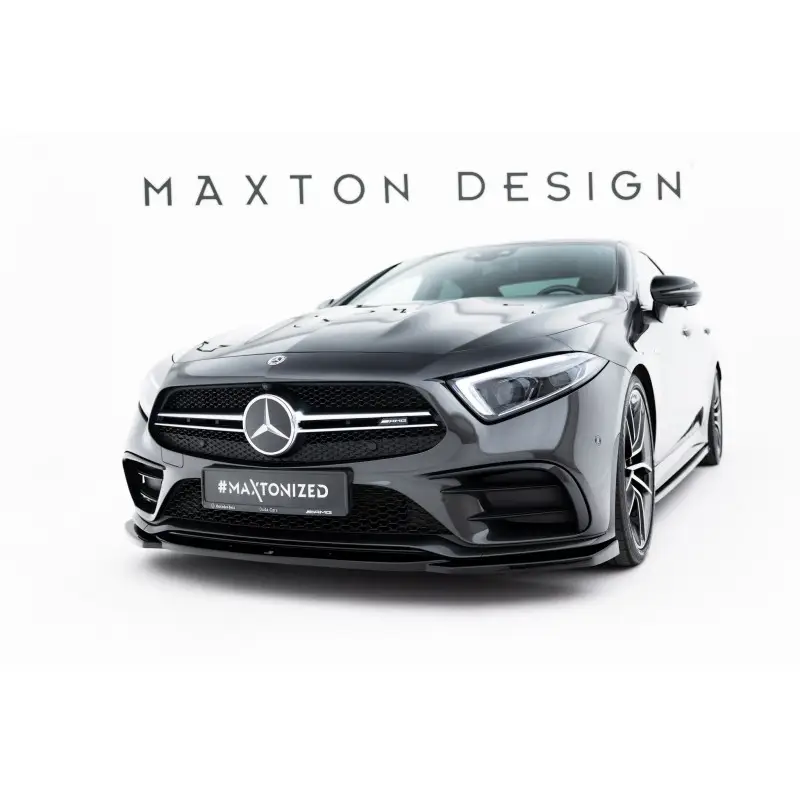 Produit De Marque LAME DU PARE-CHOCS AVANT V.1 MERCEDES-AMG CLS 53 C257 - MAXTONDESIGN - FINITION NOIR BRILLANT