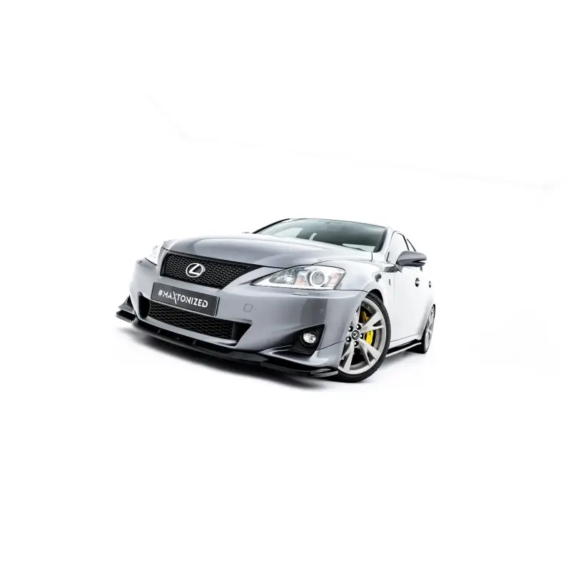 LAME DU PARE-CHOCS AVANT LEXUS IS F-SPORT MK2 (XE20) FACELIFT - MAXTONDESIGN - FINITION NOIR BRILLANT Livraison Express