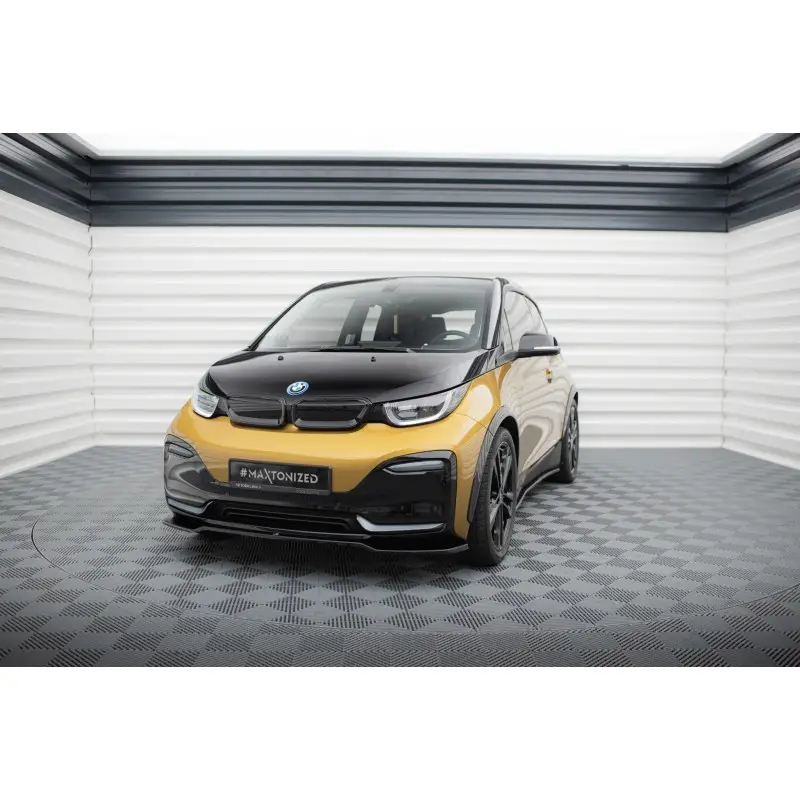 Retour Gratuit LAME DU PARE-CHOCS AVANT V.1 BMW I3 S MK1 FACELIFT - MAXTONDESIGN - FINITION NOIR BRILLANT