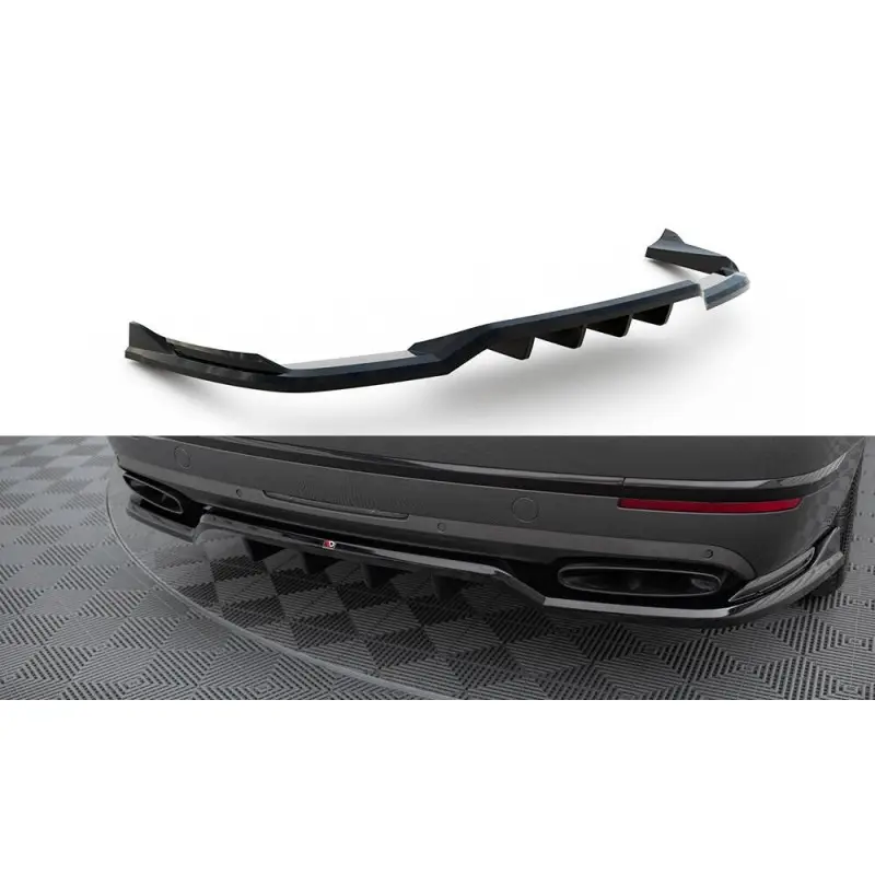 CENTRAL ARRIERE SPLITTER (AVEC UNE BARRE VERTICALE) BENTLEY BENTAYGA MK1- MAXTONDESIGN - FINITION NOIR BRILLANT Achetez Aujourd’hui