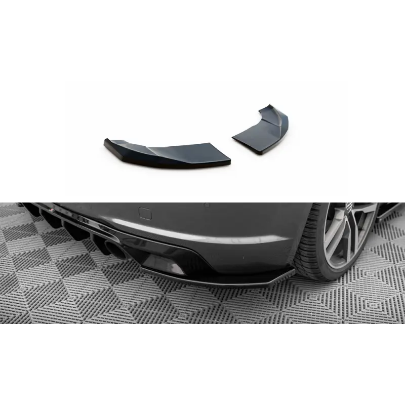 LAMES DE PARE-CHOCS ARRIERE LATERALES V.2 AUDI TT S-LINE 8S - MAXTONDESIGN - FINITION NOIR BRILLANT Livraison Gratuite