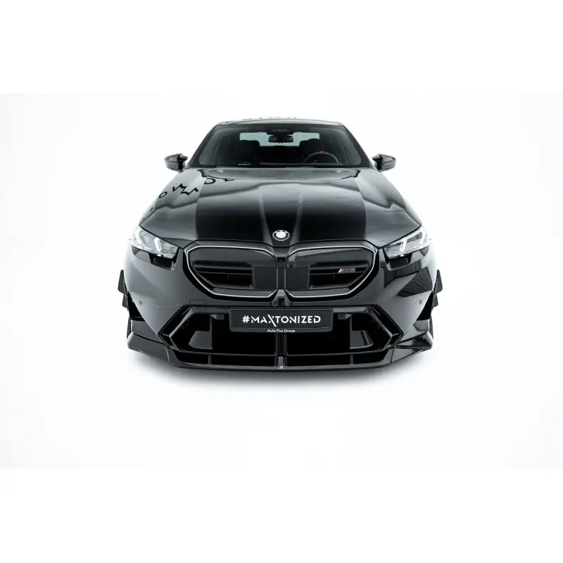 Usine Directe LAME DU PARE-CHOCS AVANT V.2 BMW M5 SEDAN / TOURING G90/60 - MAXTONDESIGN - FINITION NOIR BRILLANT