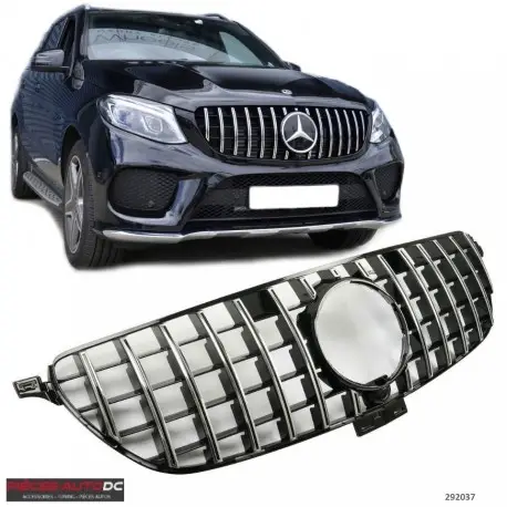 Prix Promo GRILLE DE CALANDRE LOOK GT - GTR PANAMERICANA POUR MERCEDES CLASSE GLE COUPE C292 (15-20) GT OPTIK - NOIR CHROME