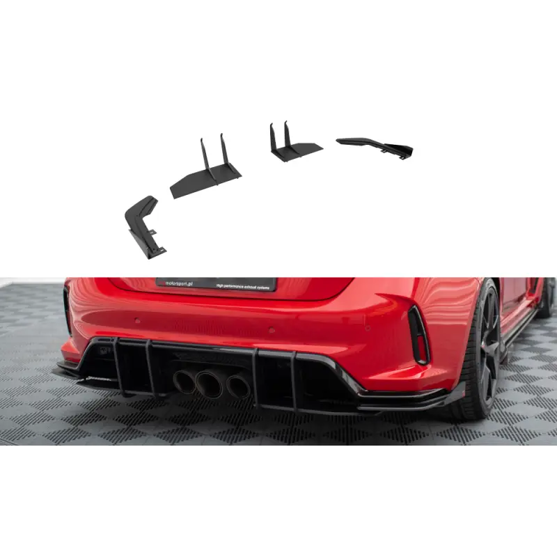 Bon Marché STREET PRO LAME DU PARE CHOCS ARRIERE + FLAPS HONDA CIVIC TYPE-R MK 11 - MAXTONDESIGN