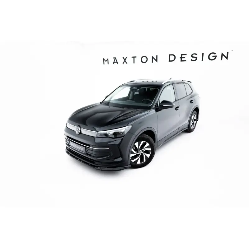 Vente Flash LAME DU PARE-CHOCS AVANT V.1 VOLKSWAGEN TIGUAN MK3 - MAXTONDESIGN - FINITION NOIR BRILLANT
