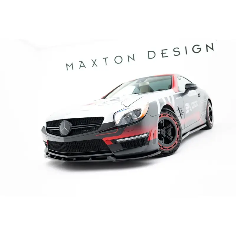 LAME DU PARE-CHOCS AVANT V.1 MERCEDES-BENZ SL 63 AMG R231 - MAXTONDESIGN - FINITION NOIR BRILLANT Livraison Express