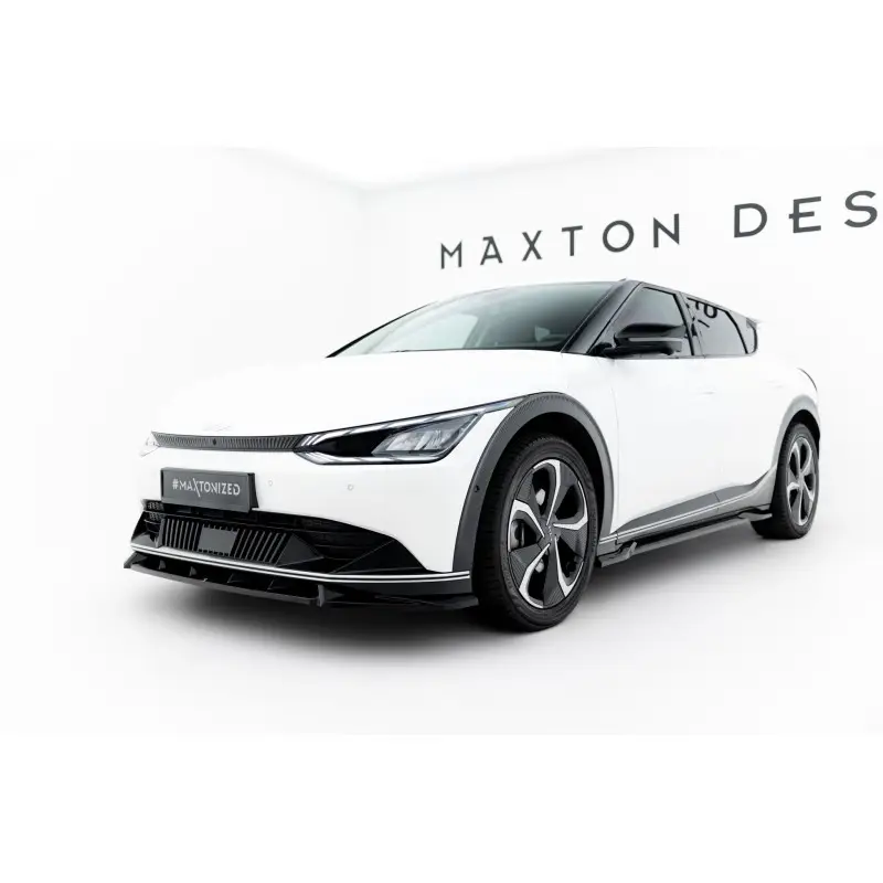 Affaire À Saisir LAME DU PARE-CHOCS AVANT KIA EV6 MK1 - MAXTONDESIGN - FINITION NOIR BRILLANT