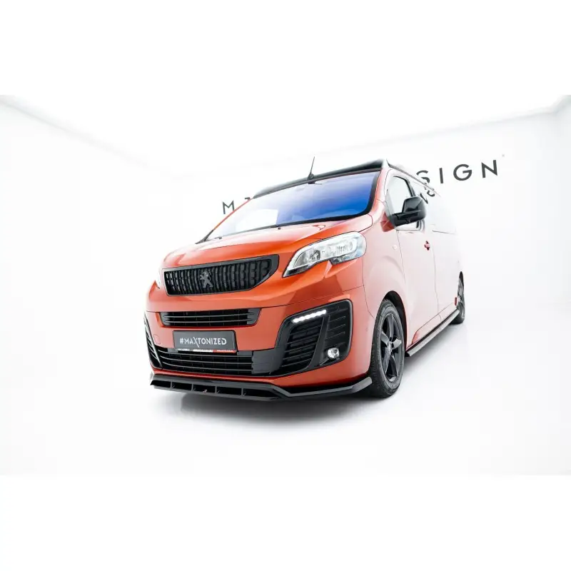 LAME DU PARE-CHOCS AVANT PEUGEOT EXPERT MK3 - MAXTONDESIGN - FINITION NOIR BRILLANT Satisfait Ou Remboursé