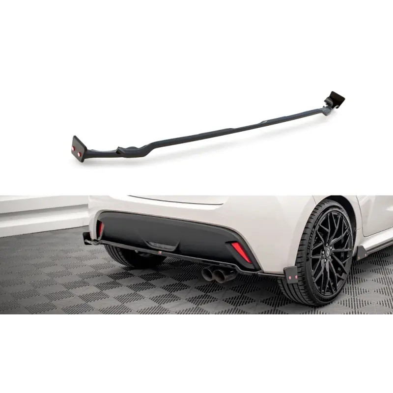 Acheter En Ligne CENTRAL ARRIERE SPLITTER V.1 + FLAPSTOYOTA YARIS MK4 - MAXTONDESIGN - FINITION NOIR BRILLANT