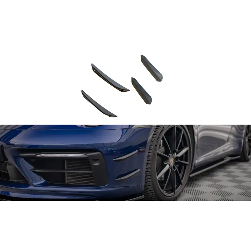 AILES DE PARE-CHOCS AVANT (CANARDS) PORSCHE 911 CARRERA AERO 992 - MAXTONDESIGN - DOIT ETRE PEINT Pas Cher