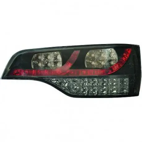 Vente Flash SET DE DEUX FEUX ARRIERES A LED AUDI Q7 4L (06-09) - FINITION: GRIS/NOIR-FONCE/FUME - FULL LED
