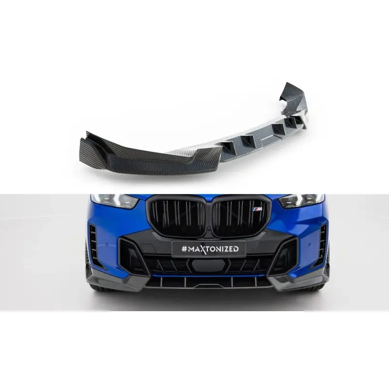Affaire À Saisir FIBRE DE CARBONE LAME DU PARE-CHOCS AVANT BMW X5 M-PACK G05 FACELIFT - MAXTONDESIGN - VERITABLE CARBON