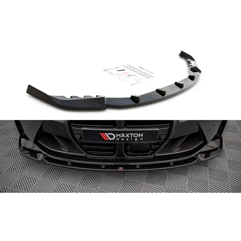 Commander Maintenant LAME DU PARE-CHOCS AVANT V.3 BMW M3 SEDAN / TOURING G80 / G81 - MAXTONDESIGN - FINITION NOIR BRILLANT