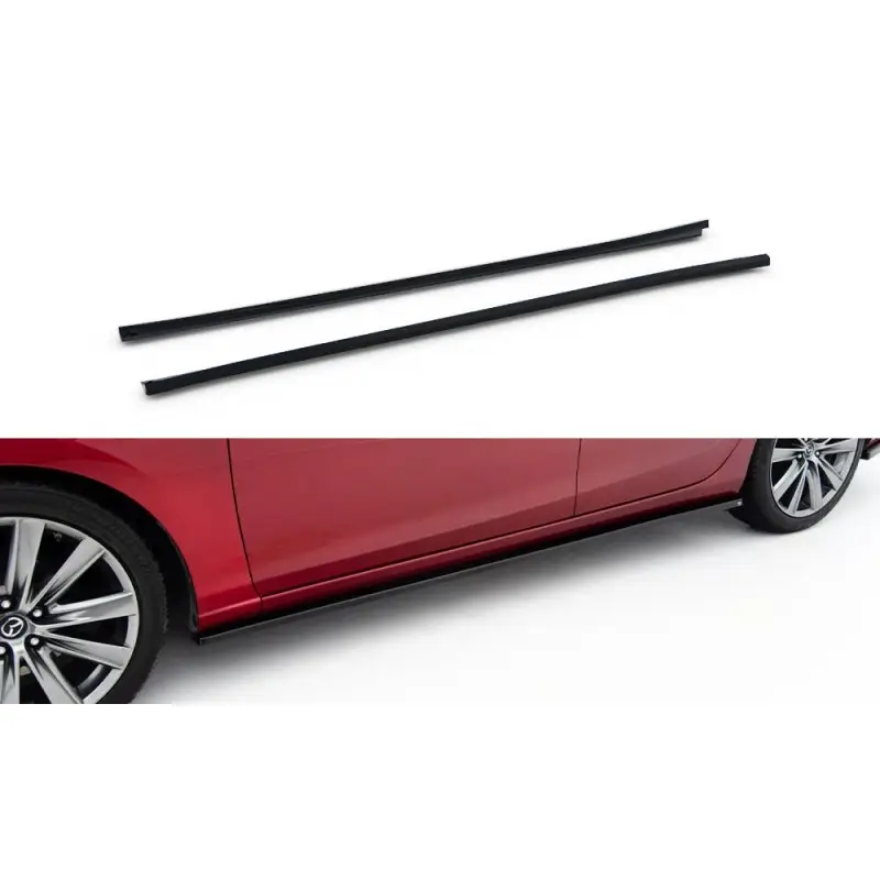 Super Prix RAJOUTS DES BAS DE CAISSEMAZDA 6 SEDAN MK3 FACELIFT - MAXTONDESIGN - FINITION NOIR BRILLANT