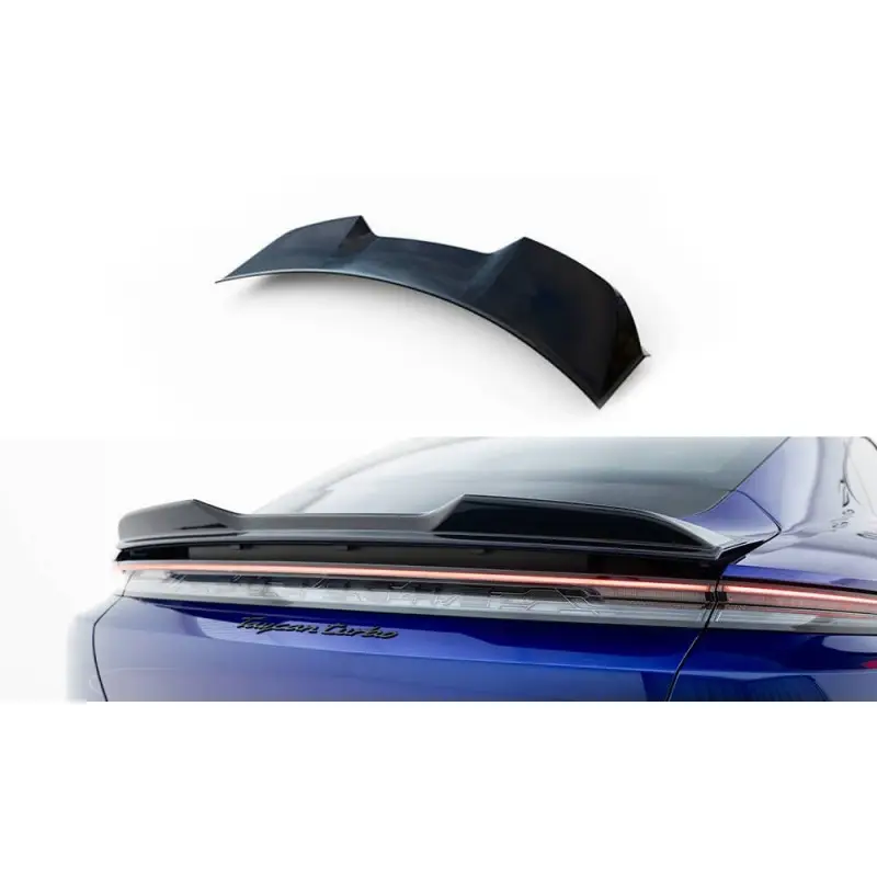 SPOILER CAP 3D PORSCHE TAYCAN TURBO S MK1- MAXTONDESIGN - FINITION NOIR BRILLANT Jusqu’à Épuisement Des Stocks