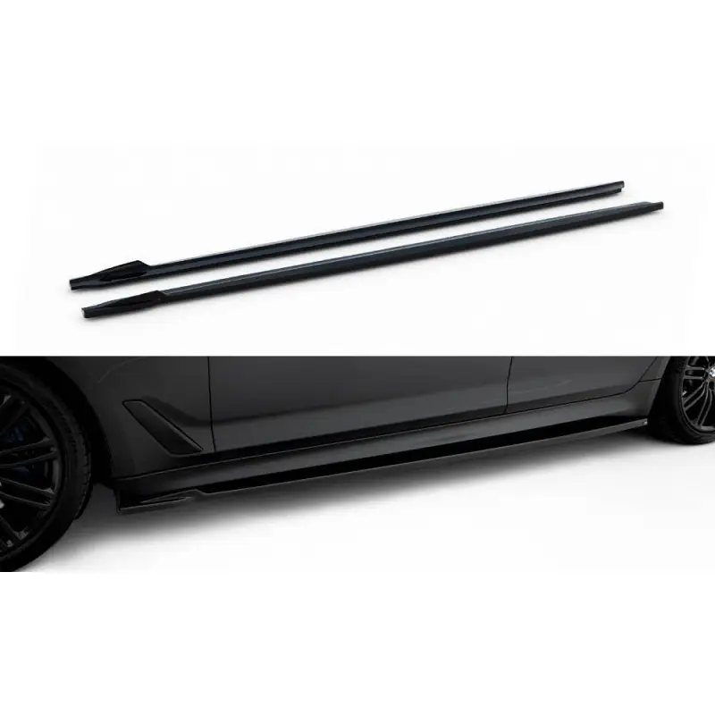 Top Vente RAJOUTS DES BAS DE CAISSE BMW M550I / M550D SEDAN G30 / G30 FACELIFT- MAXTONDESIGN - FINITION NOIR BRILLANT