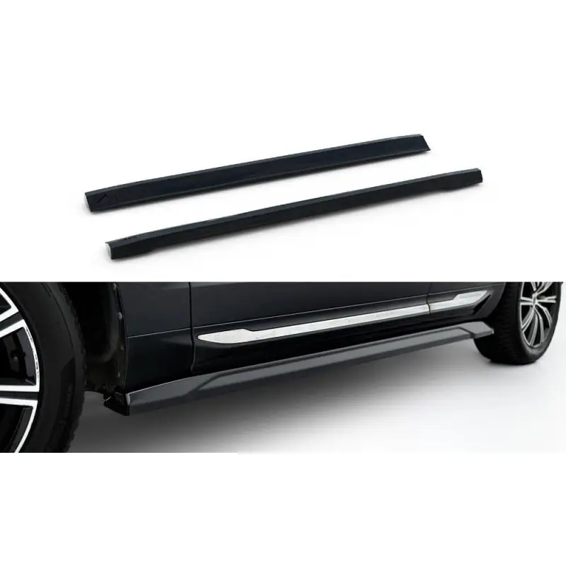 Usine Directe RAJOUTS DES BAS DE CAISSE VOLVO XC60 MK2 - MAXTONDESIGN - FINITION NOIR BRILLANT