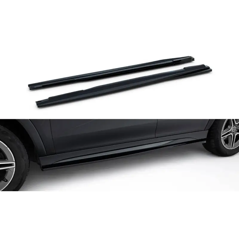 Populaire RAJOUTS DES BAS DE CAISSE MERCEDES-AMG / AMG-LINE GLE SUV W167 / W167 FACELIFT - MAXTONDESIGN - FINITION NOIR BRILLANT