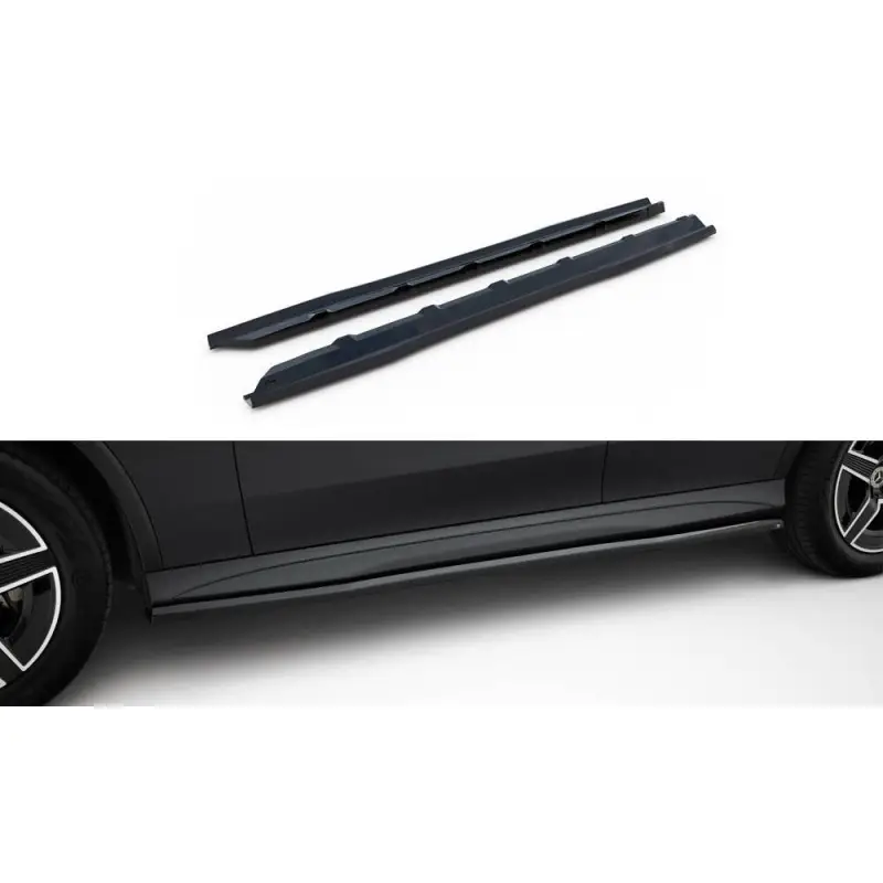 Expédié Aujourd’hui RAJOUTS DES BAS DE CAISSE MERCEDES-BENZ GLC COUPE AMG-LINE C254 - MAXTONDESIGN - FINITION NOIR BRILLANT