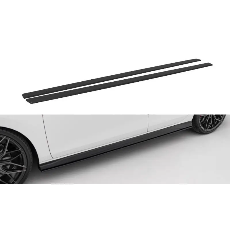 Prix Réduit STREET PRO RAJOUTS DES BAS DE CAISSE V.2 VOLKSWAGEN GOLF GTI / GTE / GTI CLUBSPORT / R-LINE MK8 - MAXTONDESIGN