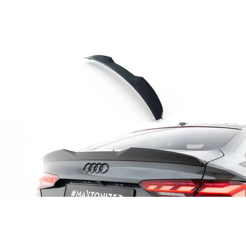 SPOILER CAP 3D AUDI A5 SPORTBACK F5- MAXTONDESIGN - FINITION NOIR BRILLANT Dernier Modèle