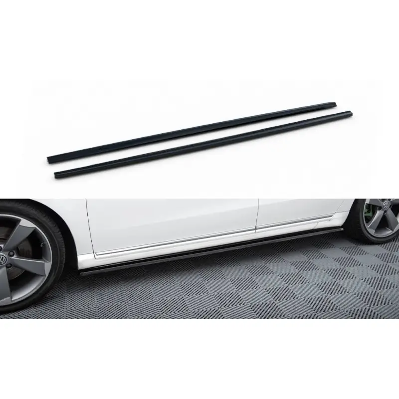 RAJOUTS DES BAS DE CAISSE VOLKSWAGEN PASSAT B7 - MAXTONDESIGN - FINITION NOIR BRILLANT Top Vente