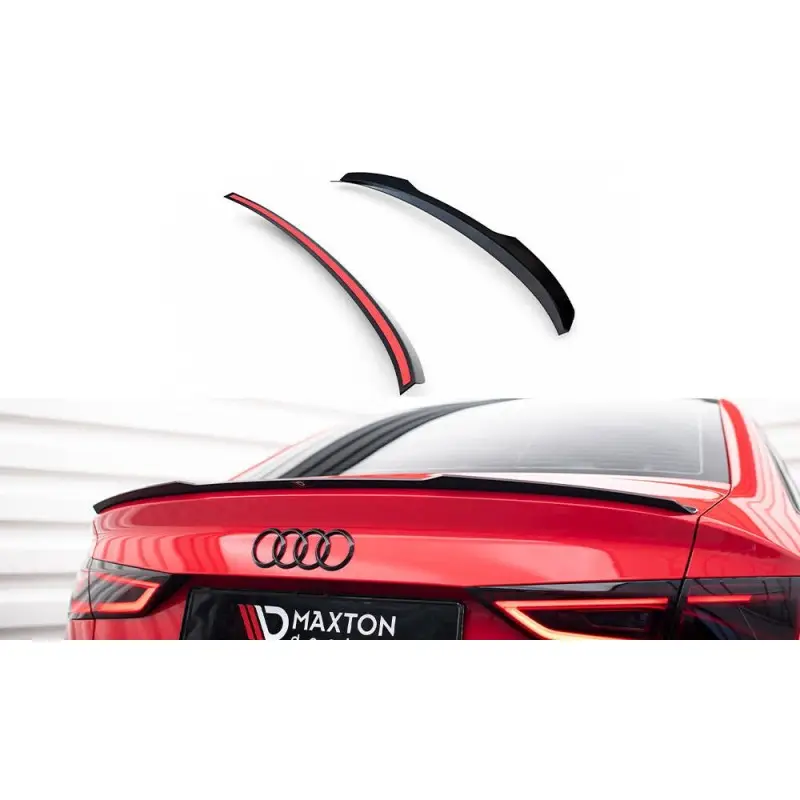 Acheter Direct SPOILER CAP AUDI A3 / S-LINE / S3 / RS3 SEDAN BERLINE 8V - MAXTONDESIGN - FINITION NOIR BRILLANT