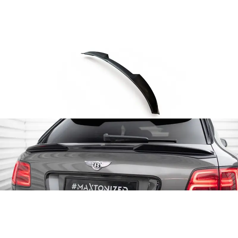Haute Qualité PLUS BAS SPOILER CAP 3D BENTLEY BENTAYGA MK1- MAXTONDESIGN - FINITION NOIR BRILLANT