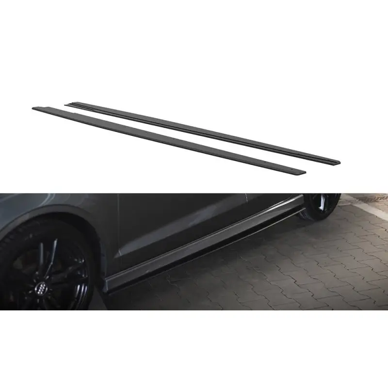 Acheter En Ligne STREET PRO RAJOUTS DES BAS DE CAISSE AUDI S3 / A3 S-LINE SEDAN 8V - MAXTONDESIGN