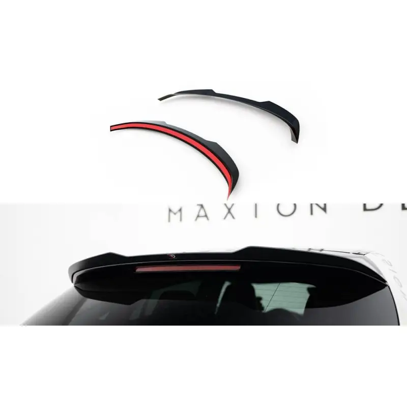 Marque SPOILER CAP MERCEDES-BENZ CLA SHOOTING BRAKE 45 AMG / AMG-LINE C117 X117 - MAXTONDESIGN - FINITION NOIR BRILLANT