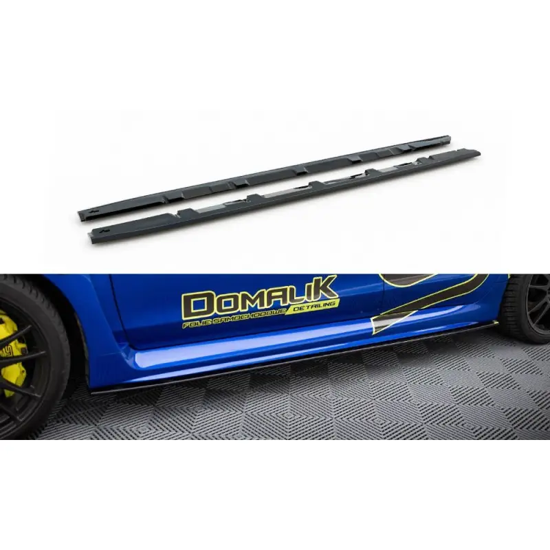 Marque RAJOUTS DES BAS DE CAISSE V.2 SUBARU WRX STI MK1- MAXTONDESIGN - FINITION NOIR BRILLANT