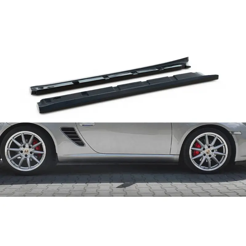 RAJOUTS DES BAS DE CAISSE PORSCHE BOXSTER 987 - MAXTONDESIGN - FINITION NOIR BRILLANT Jusqu’à Épuisement Des Stocks