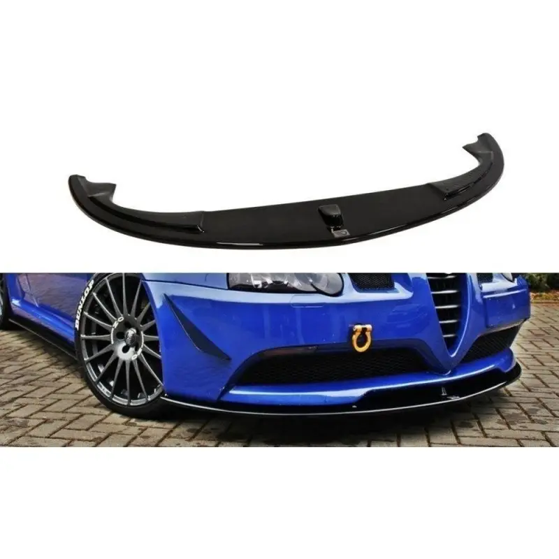 Nouvel Arrivage LAME DU PARE-CHOCS AVANT ALFA ROMEO 147 GTA - MAXTON DESIGN - FINITION NOIR BRILLANT