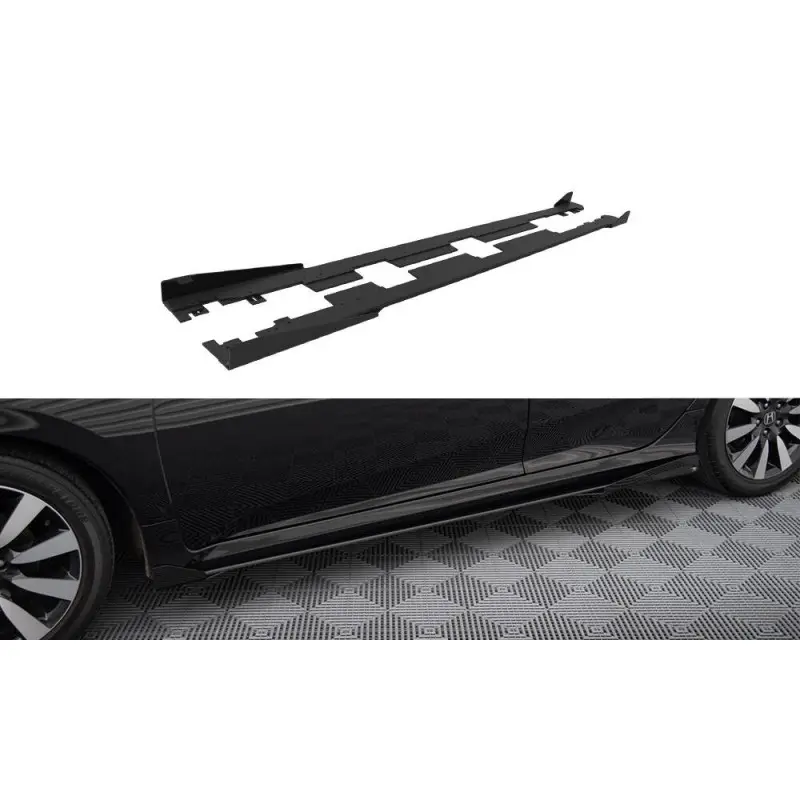 STREET PRO RAJOUTS DES BAS DE CAISSE + FLAPS HONDA CIVIC MK10 - MAXTONDESIGN Jusqu’à Épuisement Des Stocks