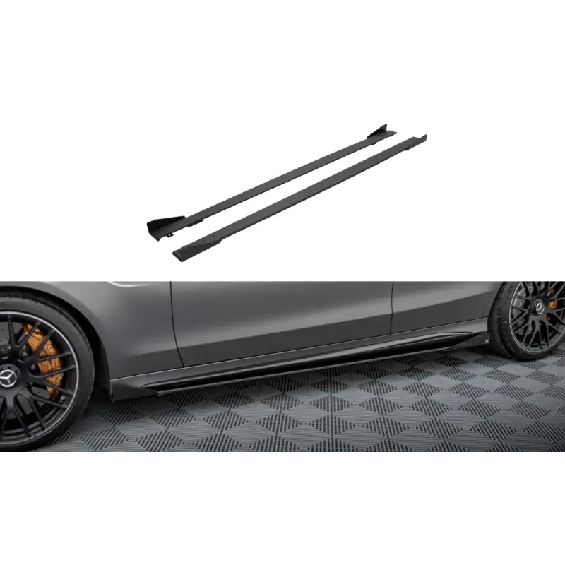 STREET PRO RAJOUTS DES BAS DE CAISSE + FLAPS MERCEDES-AMG C63 SEDAN - ESTATE W205 FACELIFT - MAXTONDESIGN Offre Limitée