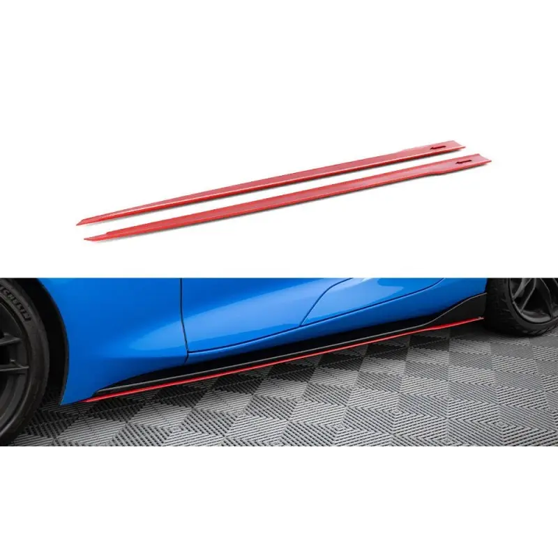 Prix Cassé SET DES DIFFUSEUR DES BAS DE CAISSE V.2 TOYOTA SUPRA MK5 - ROUGE - MAXTON DESIGN