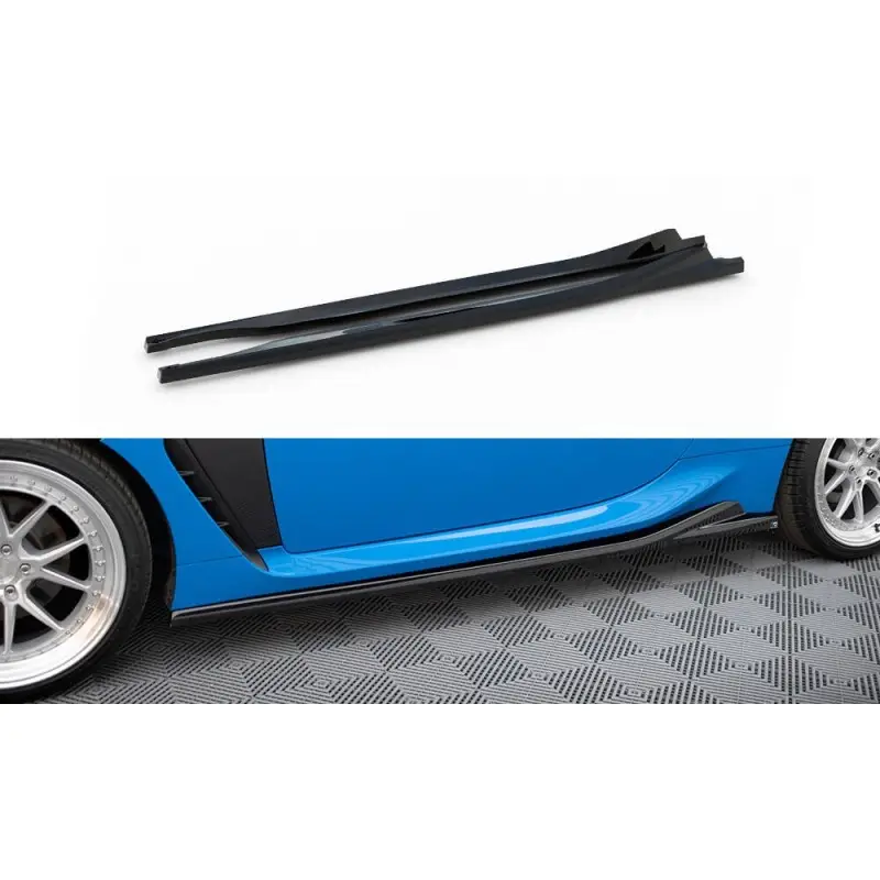 Achetez Aujourd’hui RAJOUTS DES BAS DE CAISSE V.1 TOYOTA GR86 MK1 - MAXTONDESIGN - FINITION: NOIR BRILLANT