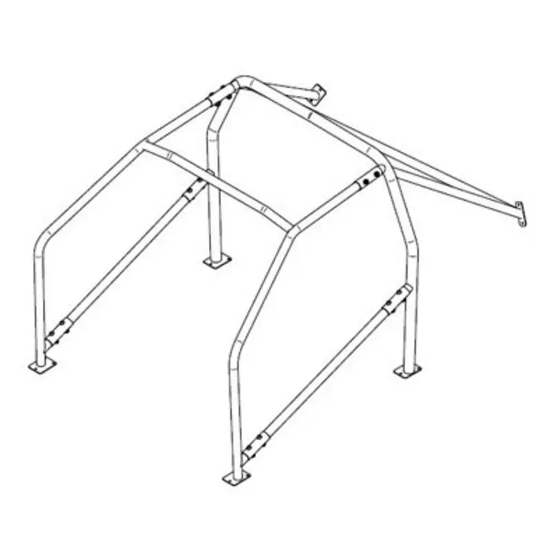 Nouvelle Collection Arceau 6 Points Sparco à Boulonner pour Nissan 200SX S13 - FIA