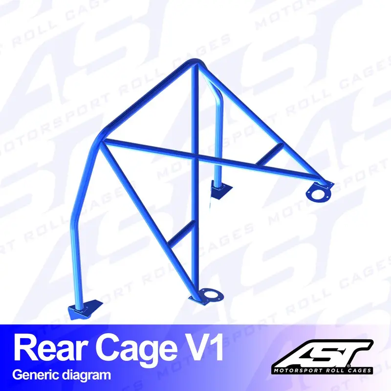 Acheter En Ligne Demi-Arceau à Boulonner AST Rollcages V1 pour Seat Cordoba 6K2