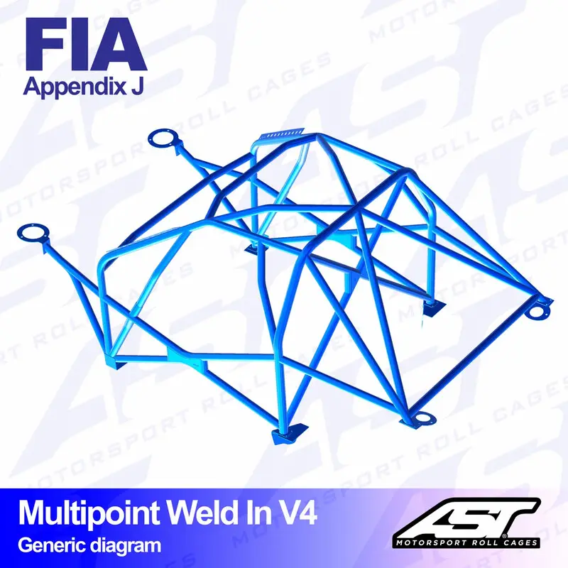 Vente Flash Arceau 10 Points à Souder AST Rollcages V4 pour Porsche 944 - FIA