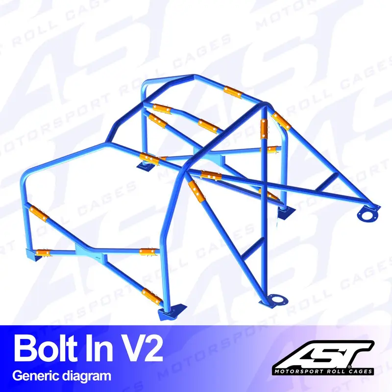 Vente Flash Arceau 6 Points à Boulonner AST Rollcages V2 pour BMW E46 Compact - FIA